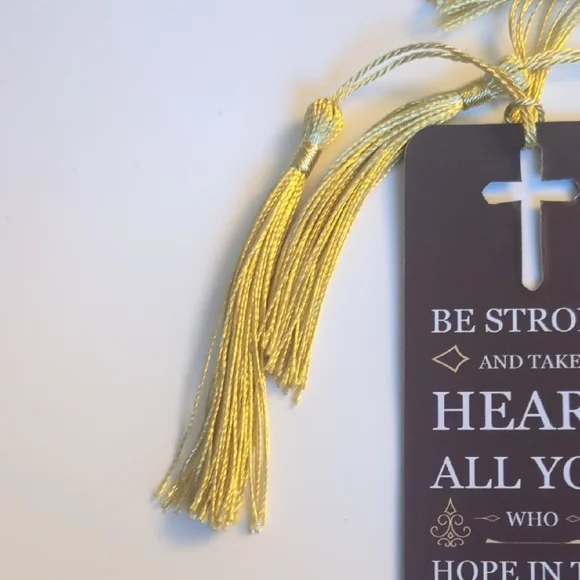 Christian Inspirational Bookmark Set with Tassels Set Of 3 - Picture 4 of 5